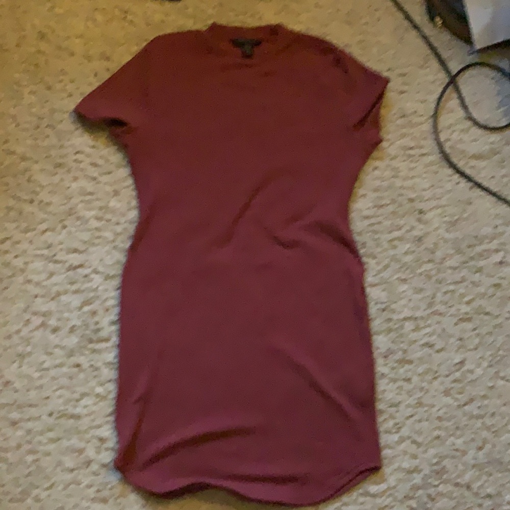 Pink ribbed bodycon dress - forever 21 - 1x